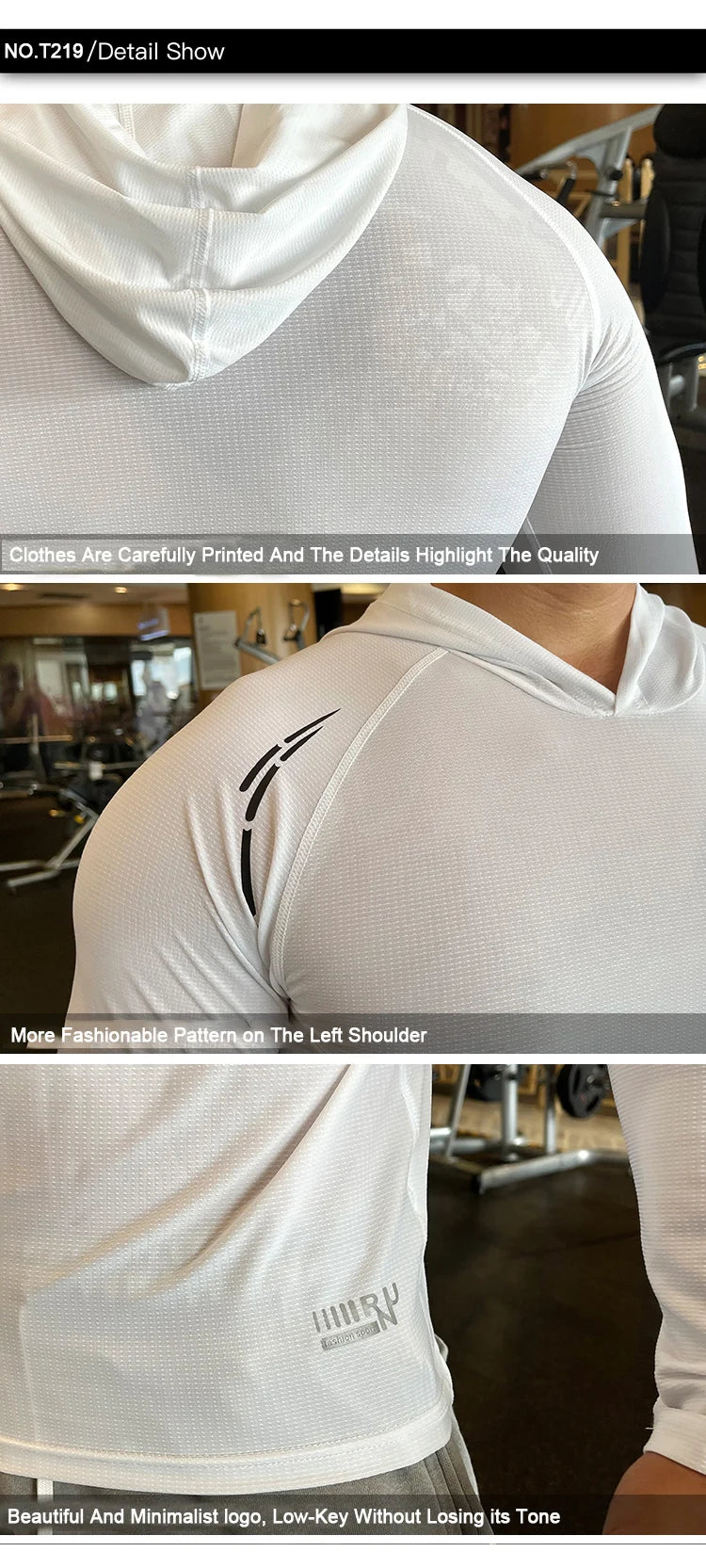 Men's Quick Dry Long Sleeve Sports T-Shirt
