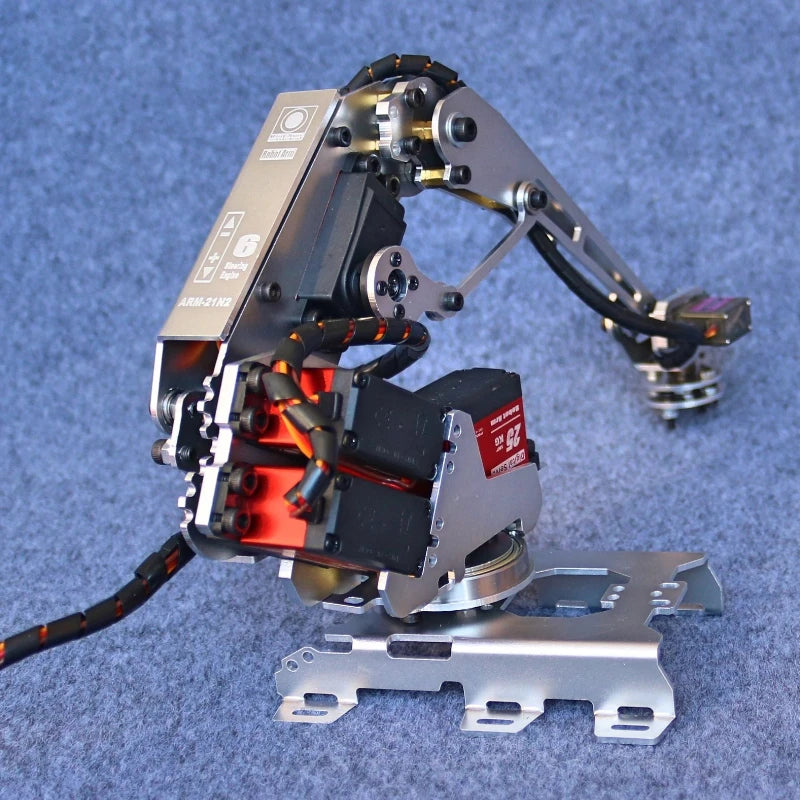 New 6 Dof Robotic Arm Manipulator Industrial Robot Model with MG996R Servos for Arduino Robot Arm DIY Kit Suction Cup STEM Toys - Daisan Mart
