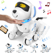 RC Robot Dog Electronic Stunt Pet Interactive Touch Programmable Smart Walking Dancing Kids Birthday Gift for Kids Boys Girls - Daisan Mart