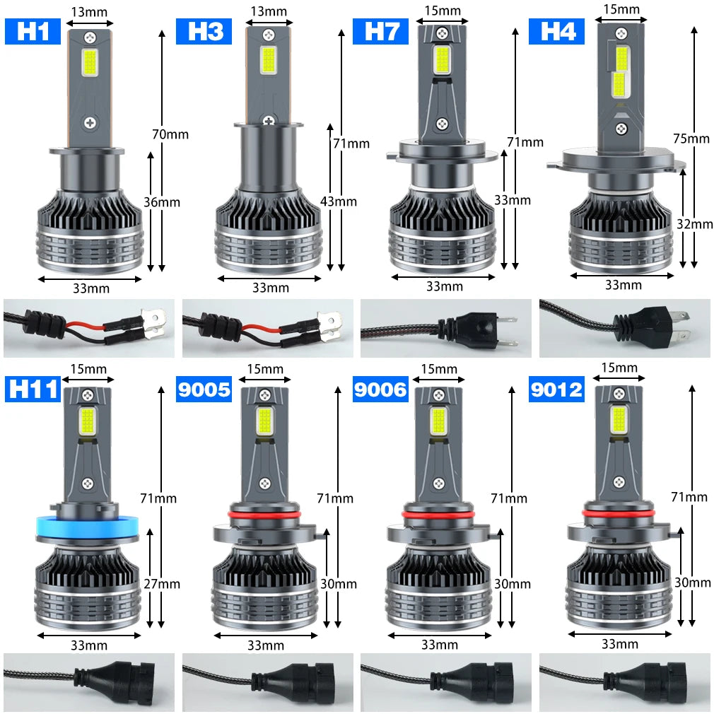 Đèn Pha Led Ô Tô XSTORM H1 H4 H7 H11 9005 9006 Turbo - Daisan Mart
