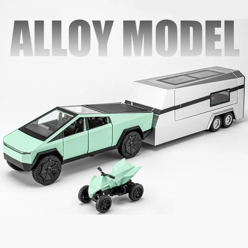 1/32 alloy pickup truck with lights and music suitcase for kids