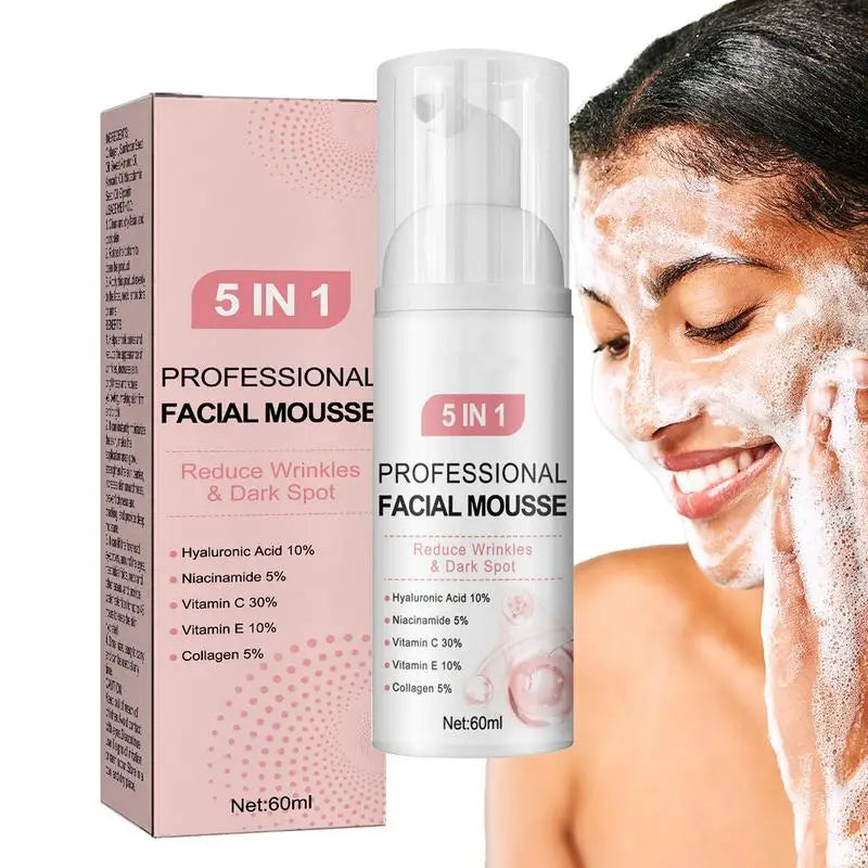 Facial Foaming Cleanser Deeply Cleansing Oil Control Moisturizing Blackhead Removal Skin Care Face Wash Foam Cleanser