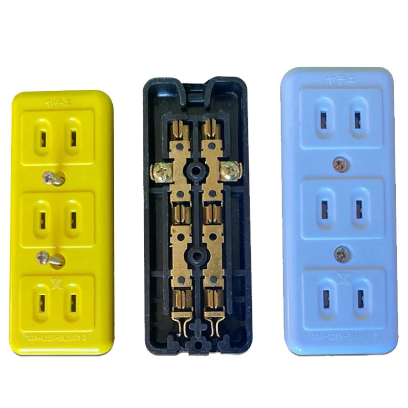 Ổ Cắm Đa Năng Mỹ Nhật 3 Ổ Kèm Dây Kéo Dài 10A - Daisan Mart
