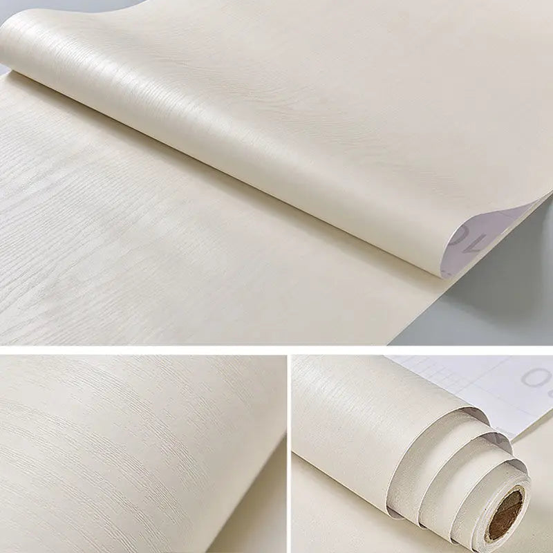 Giấy dán tường giả gỗ chống nước tự dán PVC