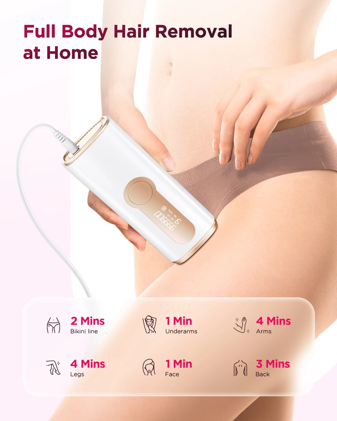 Máy Triệt Lông IPL Vĩnh Viễn - Dành Cho Nam Nữ - Daisan Mart