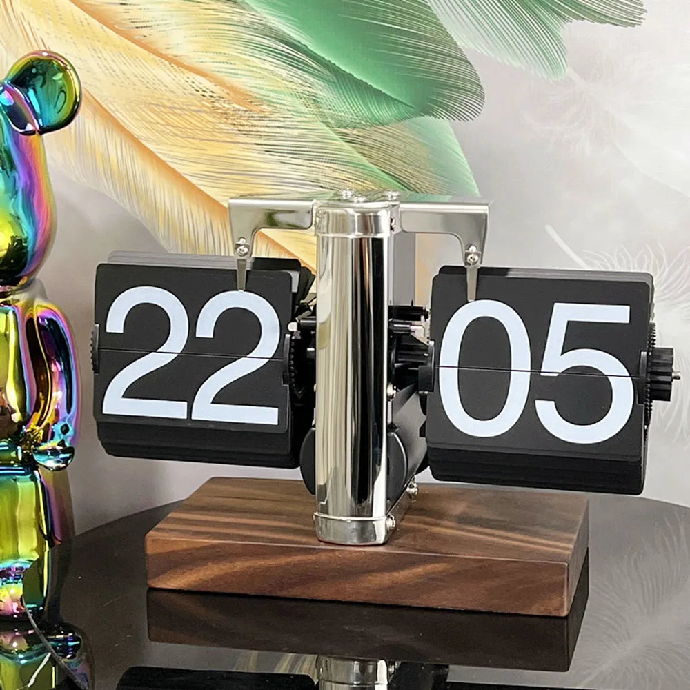 Modern decorative automatic flip clock, battery included