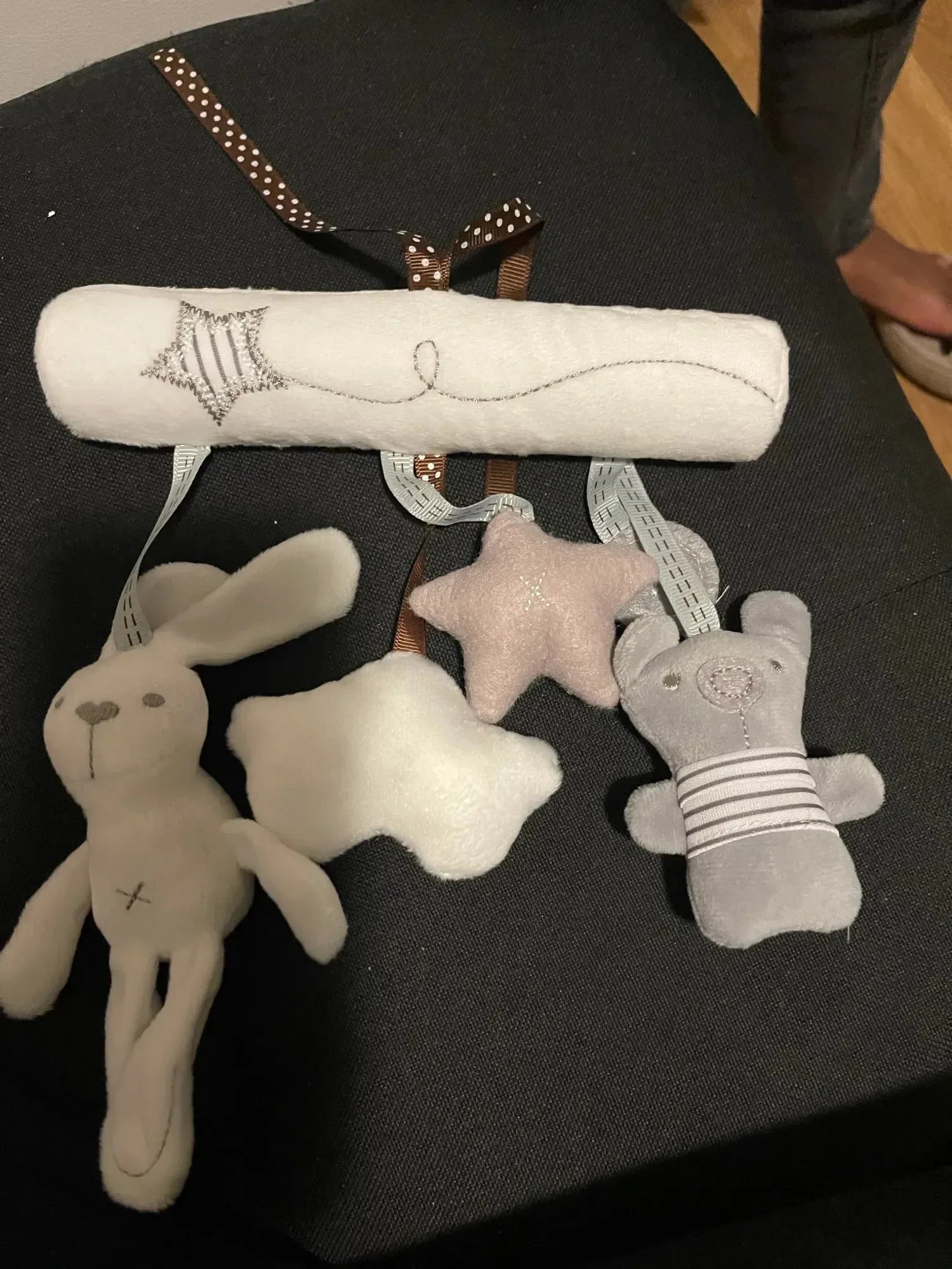 Baby Stroller Cradle Animal Rabbit Soft Cute Teddy Bear