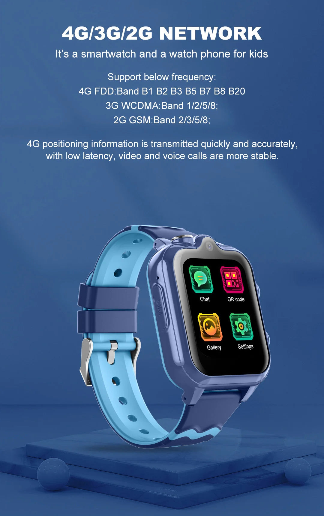 4G GPS Waterproof Kids Smart Watch 2025