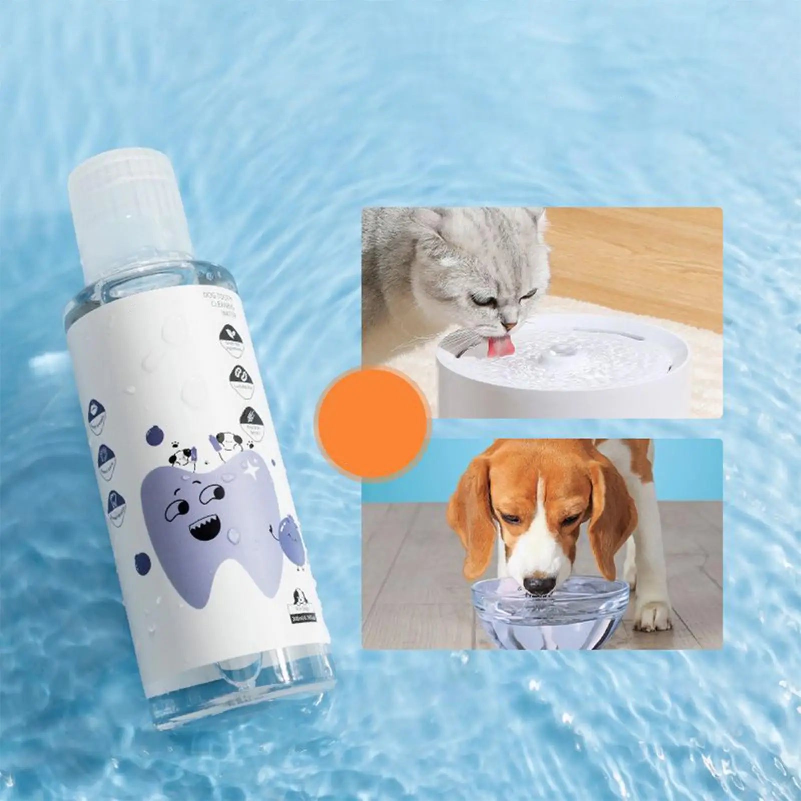 Natural Dog Mouthwash 200ml Effectively Eliminates Bad Odors