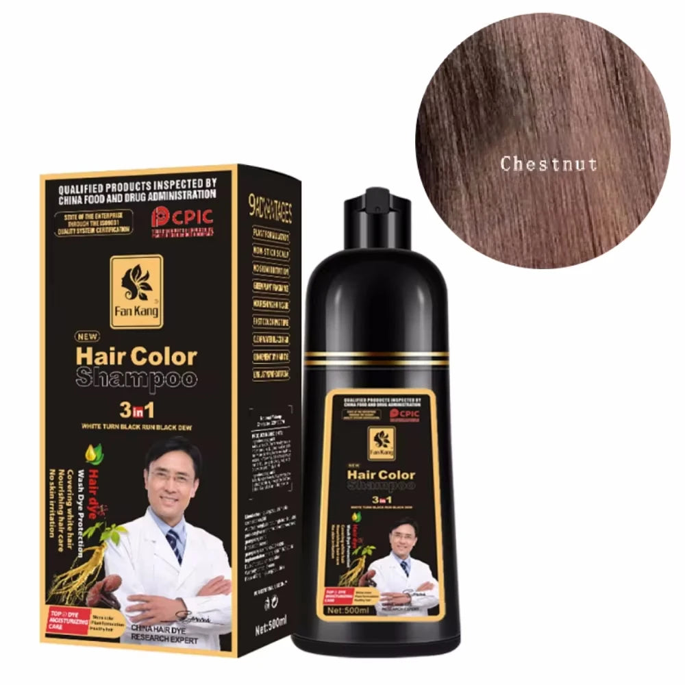 Dầu Gội Nhuộm Đen 3in1 Thảo Dược An Toàn Cho Tóc