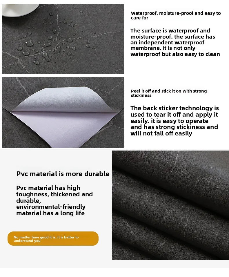 Decal Đá Cẩm Thạch Chống Thấm Dán Tủ Bếp 50cm