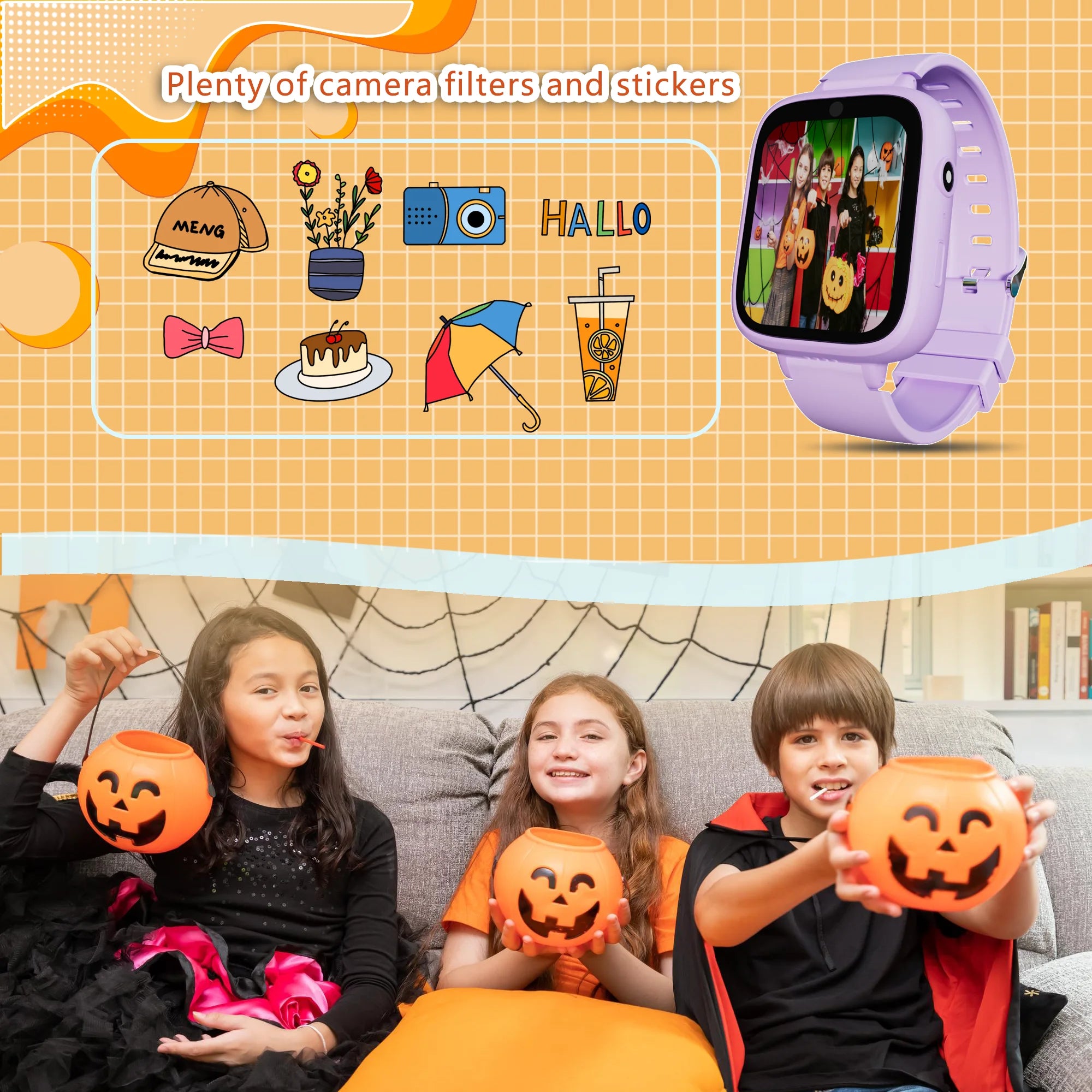 Kids Smart Watch 5 Games Camera Music