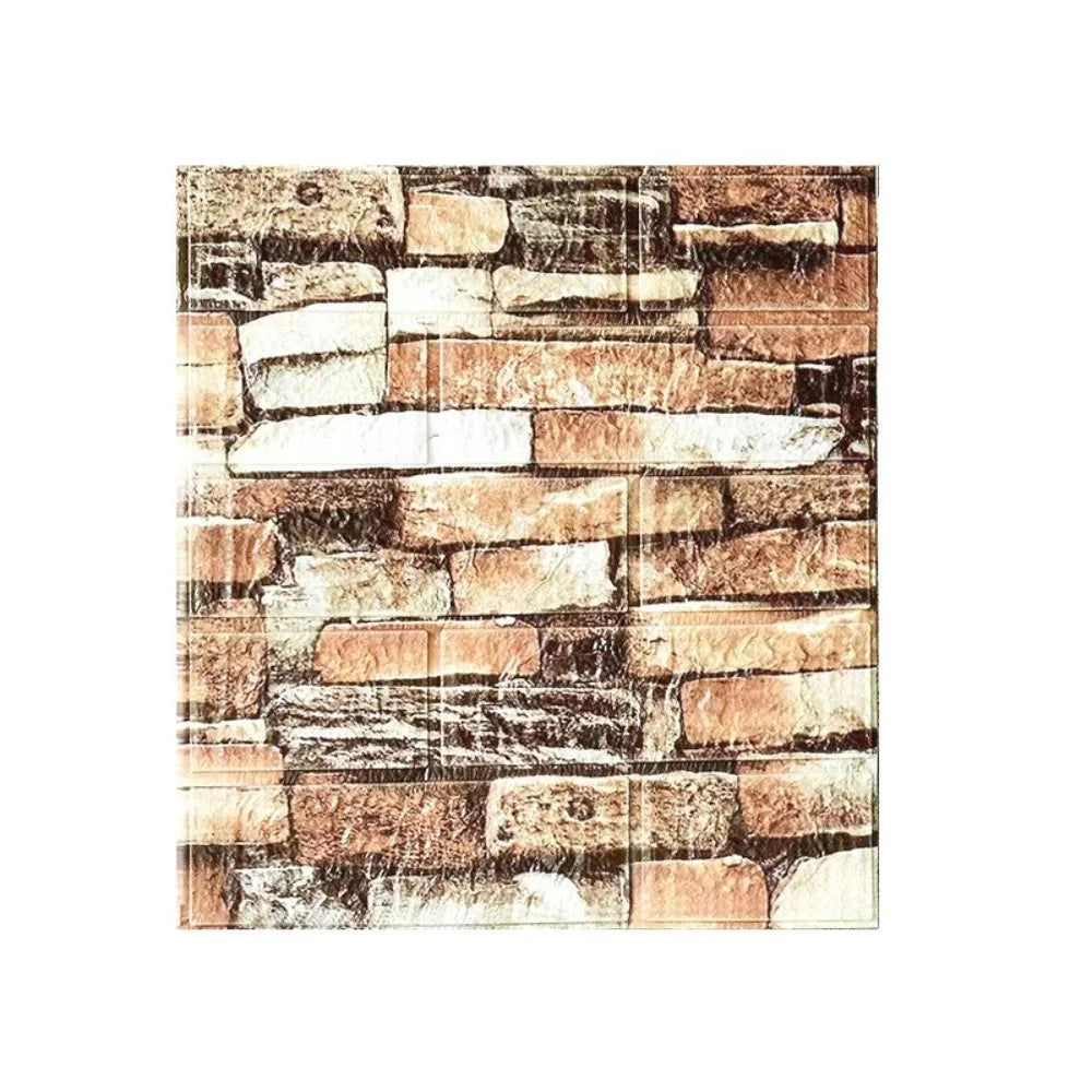 Giấy Dán Tường 3D Giả Gạch Chống Thấm Tự Dán