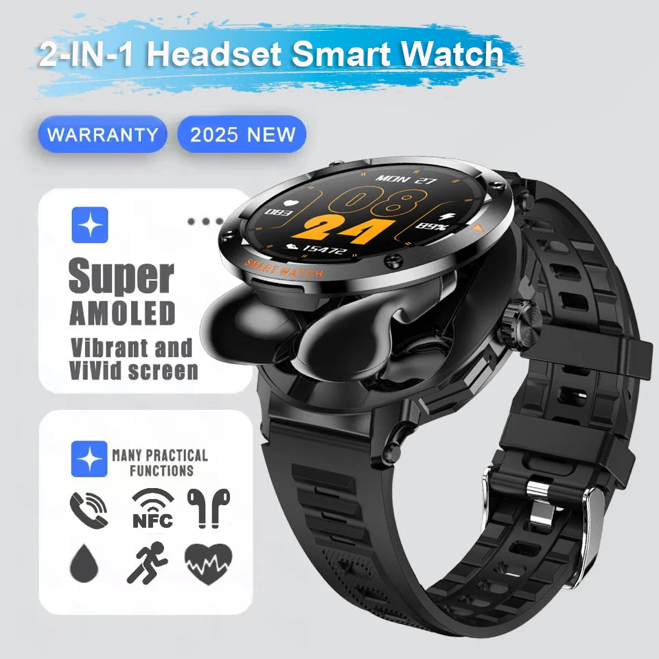 Đồng Hồ Thông Minh 2in1 Tai Nghe, Định Vị, Gọi Bluetooth