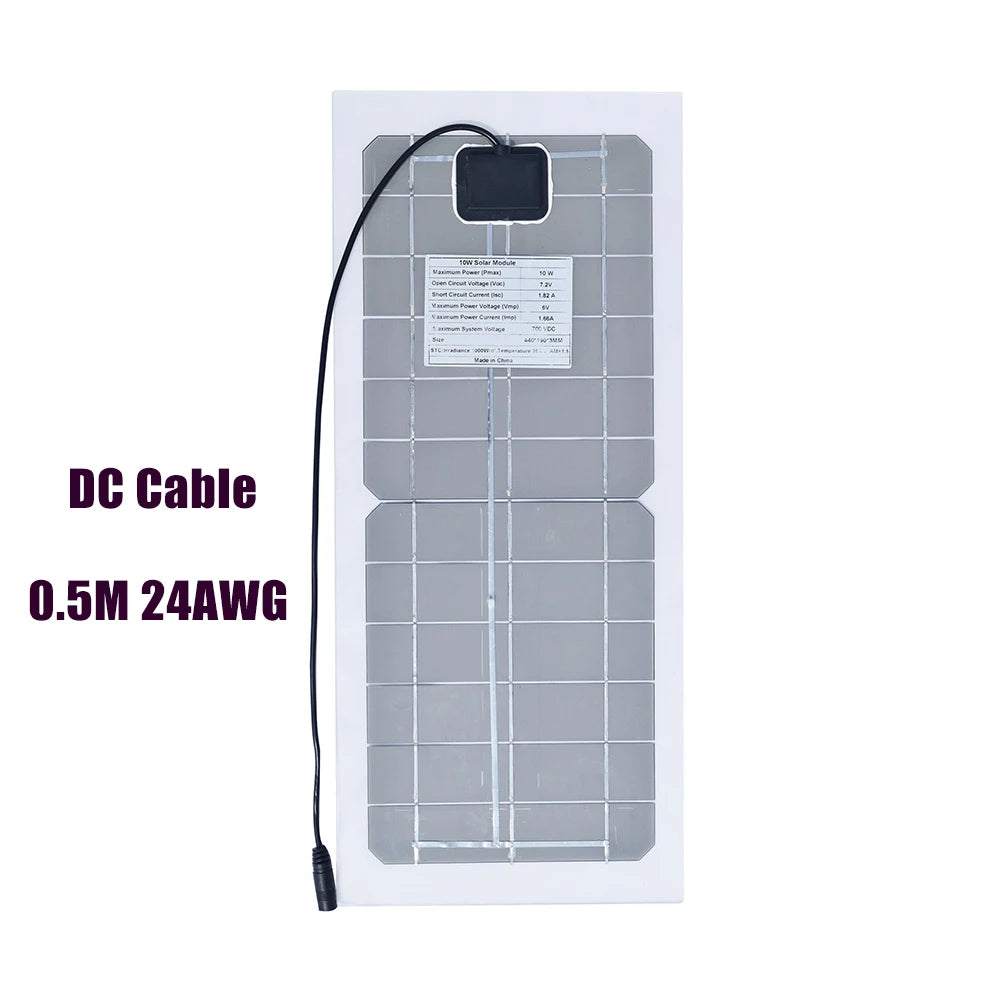 Tấm Pin Năng Lượng WUZECK 10W Cho Đèn & Camera