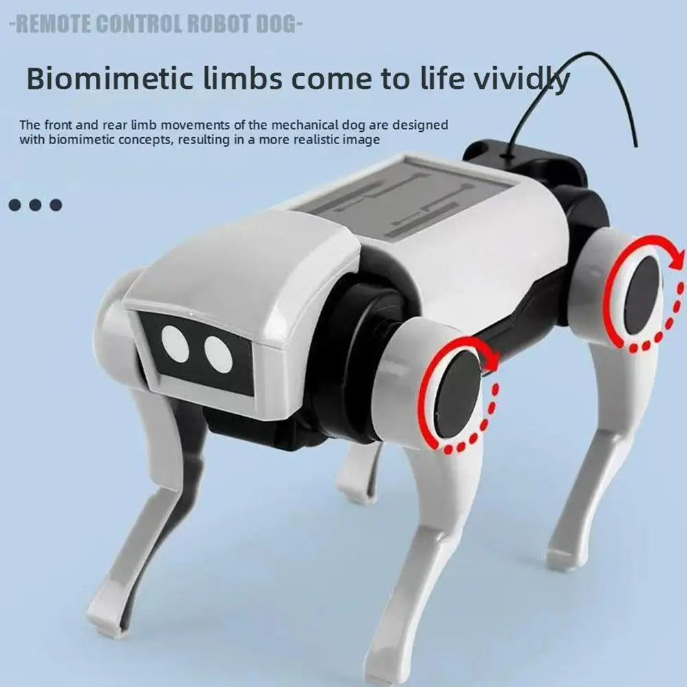 Rc Robot Children's Remote Control Mechanical Dog Toy Science Teaching Diy Assembling Model DIY Assembly Dog Rc Robot for Boys - Daisan Mart