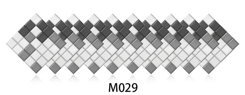 10pcs/set Marble Mosaic Tiles Wall Sticker Transfers Flat Covers for Kitchen Bathroom Stitching Stickers Self-adhesive Removable