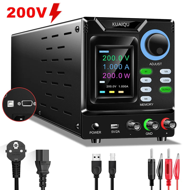 RS232/USB 1000V Multi-Voltage Programming Power Supply