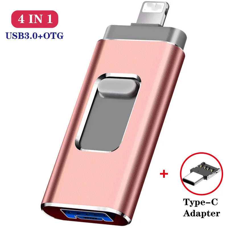 USB 3.0 4in1 OTG - Bộ nhớ ngoài đa năng cho điện thoại - Daisan Mart