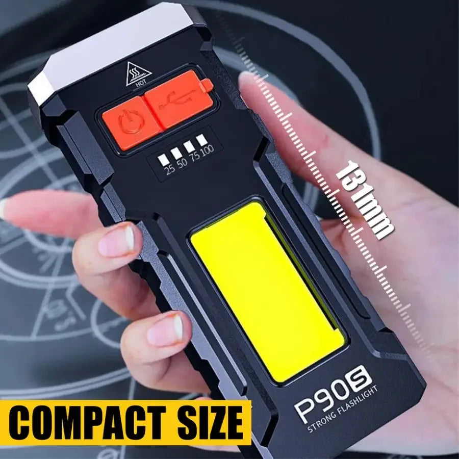 Đèn Pin LED Siêu Sáng 3 Chế Độ Sạc USB Đa Năng