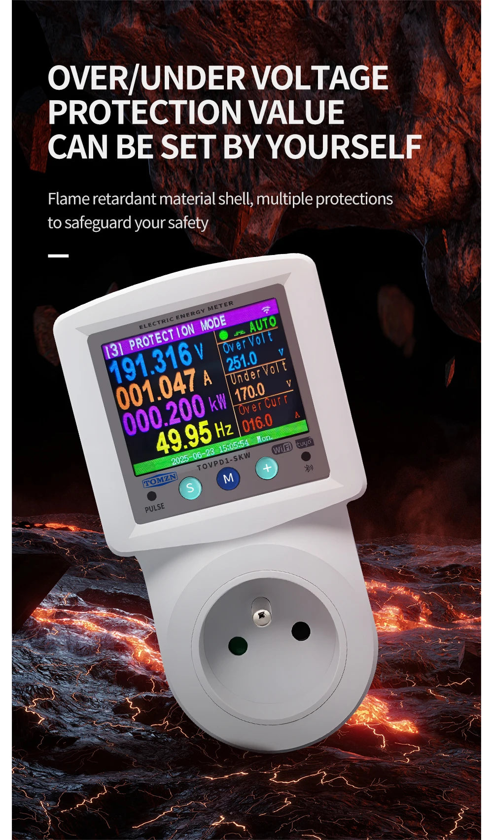 Ổ Cắm Thông Minh TOMZN SKW WiFi Đa Năng 16A Bluetooth - Daisan Mart