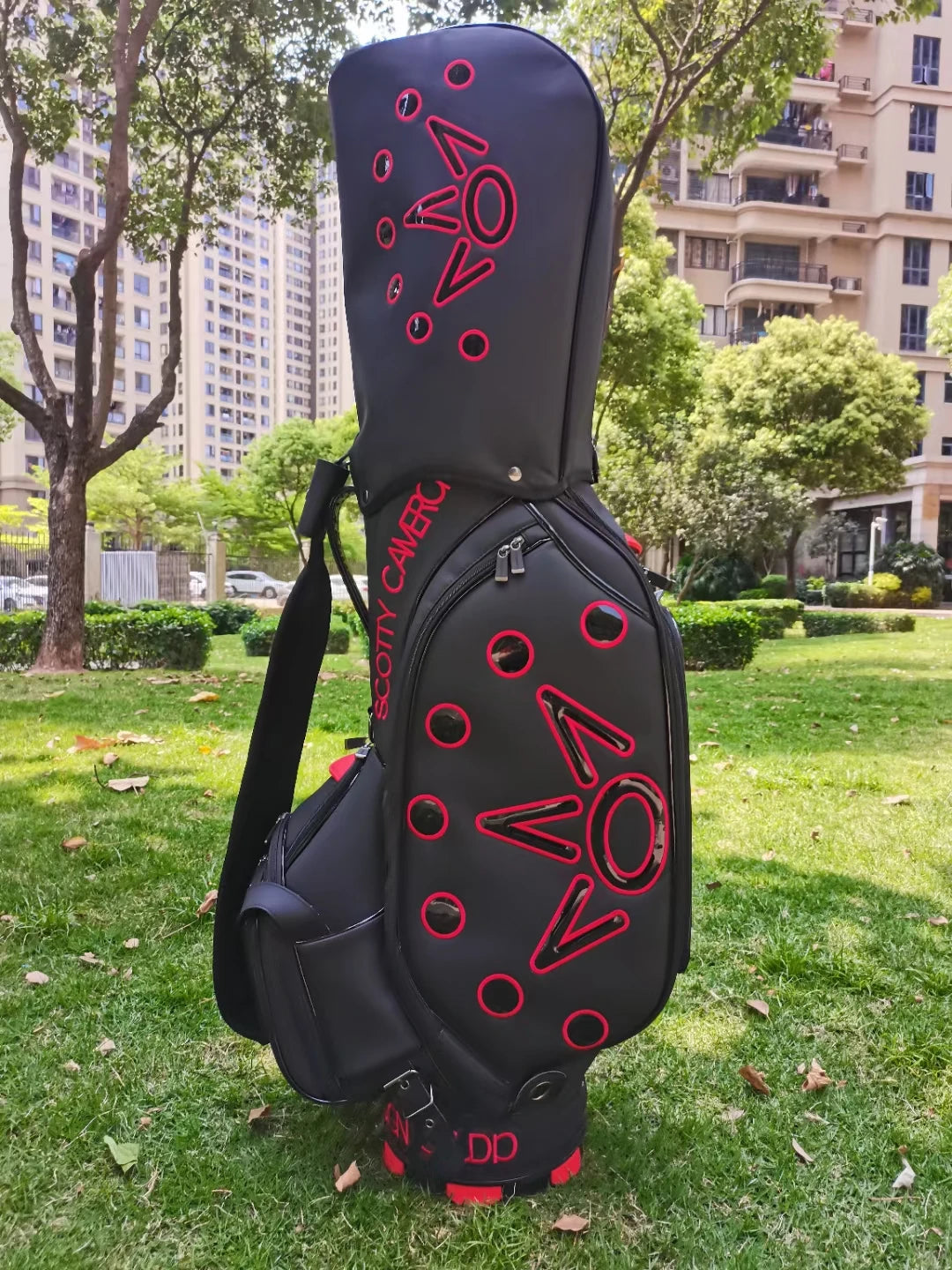 Fashionable unisex waterproof PU standard golf bag