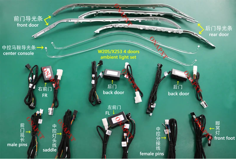 Mercedes C/GLC W205 X253 Multi-Color LED Car Border Lights