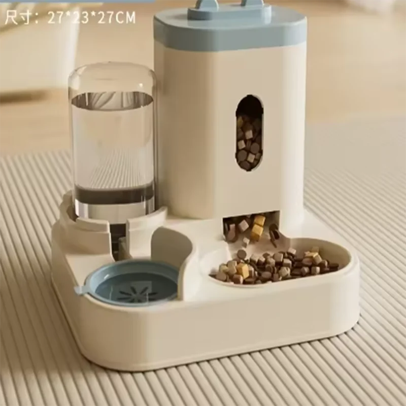 Automatic 2-in-1 Feeder Dog Food Bowl and Water Feeding Device Pet Large Food Dispenser Puppy Pet Kitten Bowl Accessories - Daisan Mart