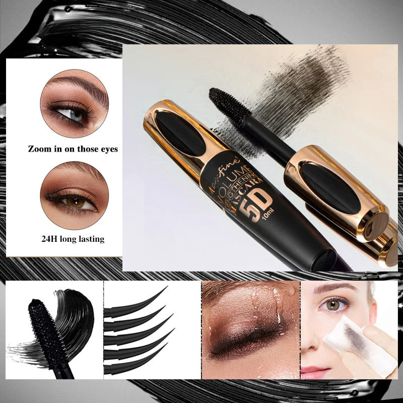 5D Natural Length Mascara - Smudge-proof and Waterproof