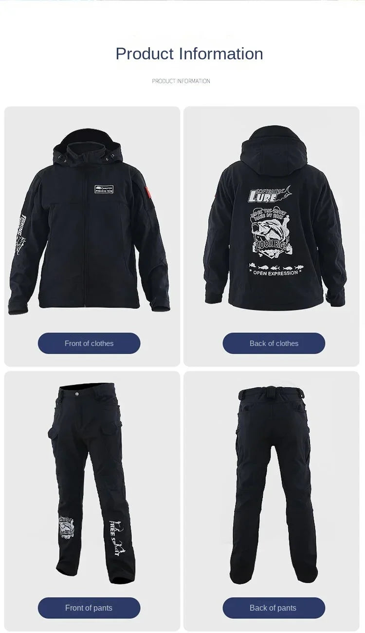 Bộ Đồ Câu Cá Nam Giữ Ấm Chống Nước Mùa Đông