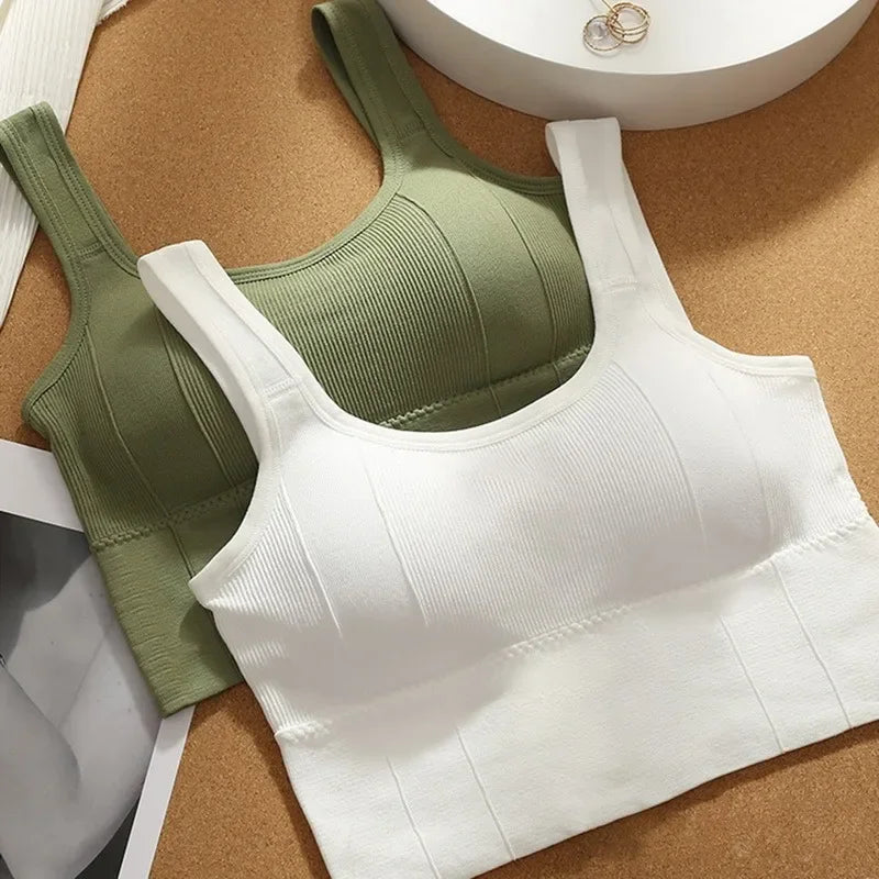 Seamless Push Up Sweat-Resistant Sports Bra