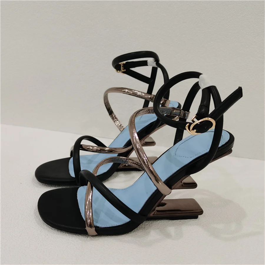 Gladiator Style Summer High Heel Sandals Size 42