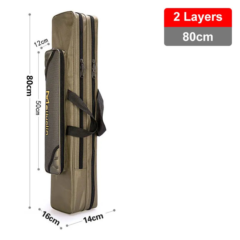 Oxford Multi-Function Fishing Rod Bag with 3 Compartments