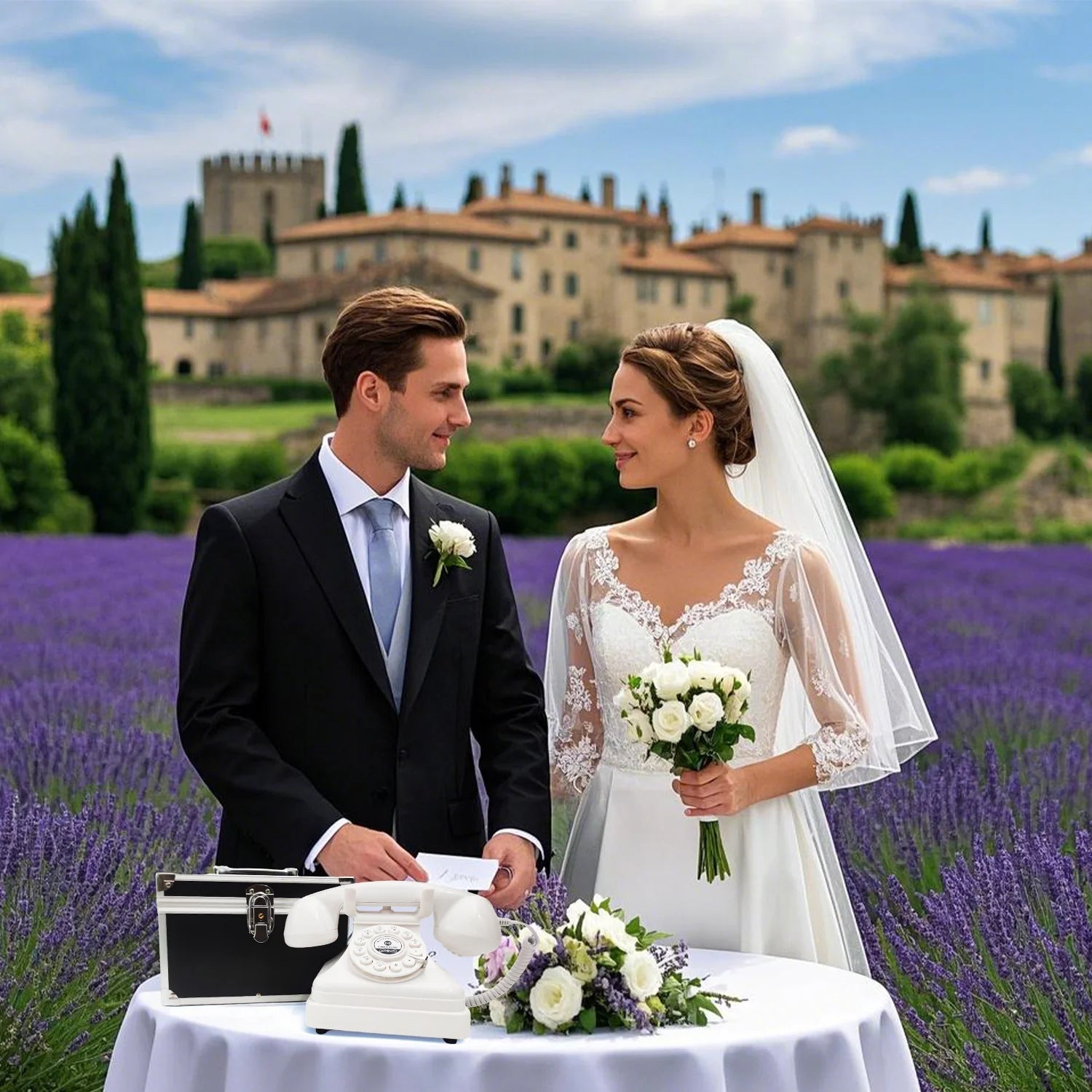 Sổ Lưu Bút Âm Thanh Cổ Điển Đám Cưới Retro