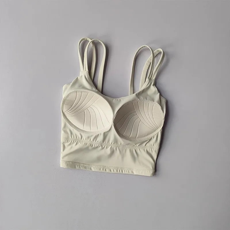 Áo Tập Nữ Đệm Cố Định, Sexy, Thắt Nút Sau, Yoga - Daisan Mart