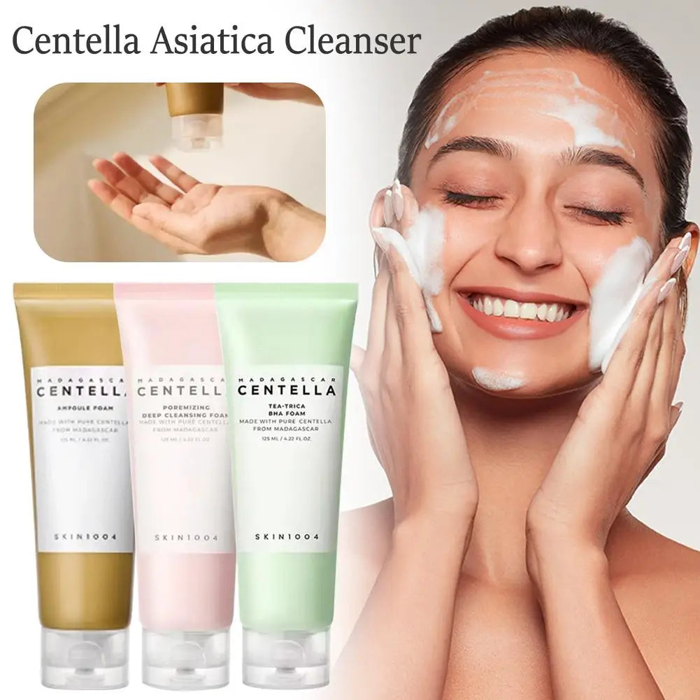 Himalayan Salt Centella Asiatica Cleanser Deep Cleansing Foam Removes Impurities Gentle Refreshing Facial Cleanser Skin Care