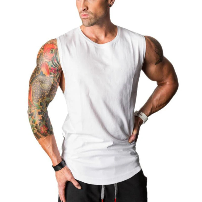 Áo Tank Top Nam Tập Gym Thoáng Khí Cotton Cơ Bắp - Daisan Mart
