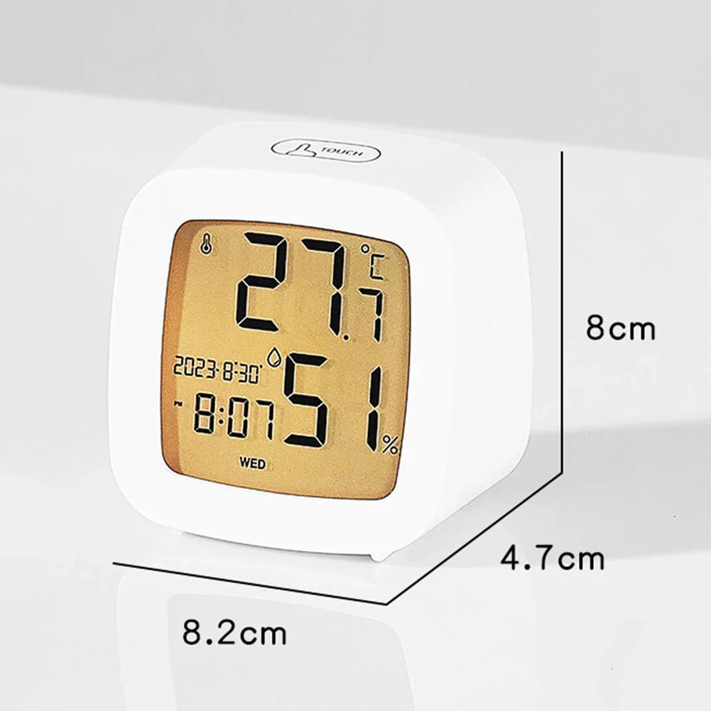 Multi-function LED alarm clock: temperature, humidity, LCD