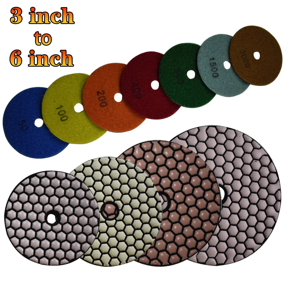 Multi Size Diamond Polishing Disc 3-6