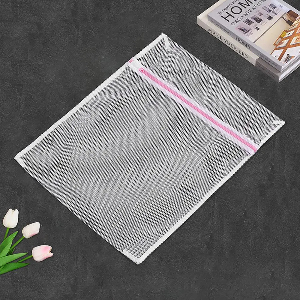 Washing Accessories 3 Sizes Zippered Laundry Zipper Fine and Coarse Net Clothes Protection Net Foldable Bra Underwear Socks