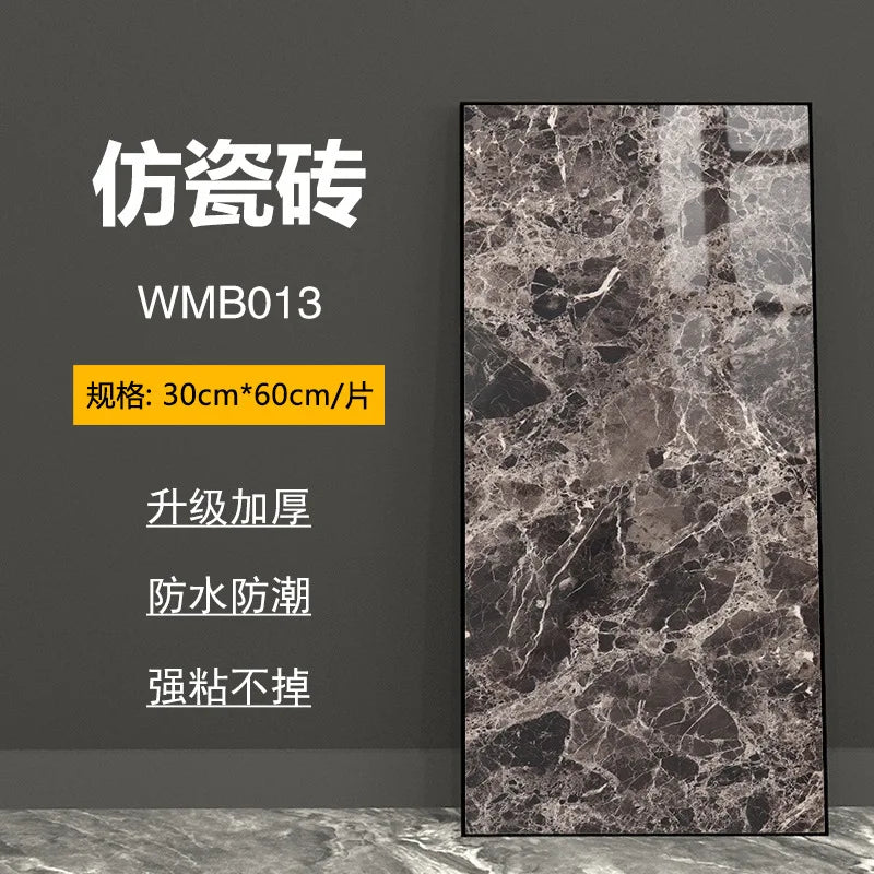 bathroom living room bedroom waterproof marbre self adhesive Imitation tegel wall stickers kitchen cabinets oil proof sticker