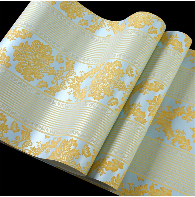 European 3D Wallpaper for Luxury Bedroom &amp; Living Room