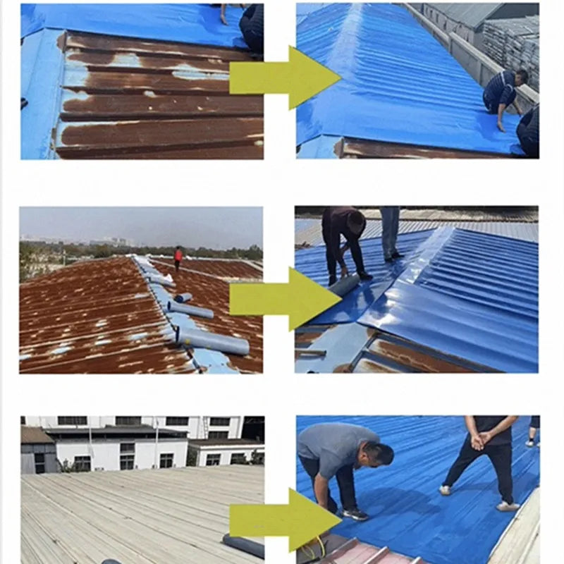 PVC Anti-aging Material Waterproof Tape for Metal & Wave Tile Roof Wall Cracks UV & Heat Resistant Durable Roof Repair Tape
