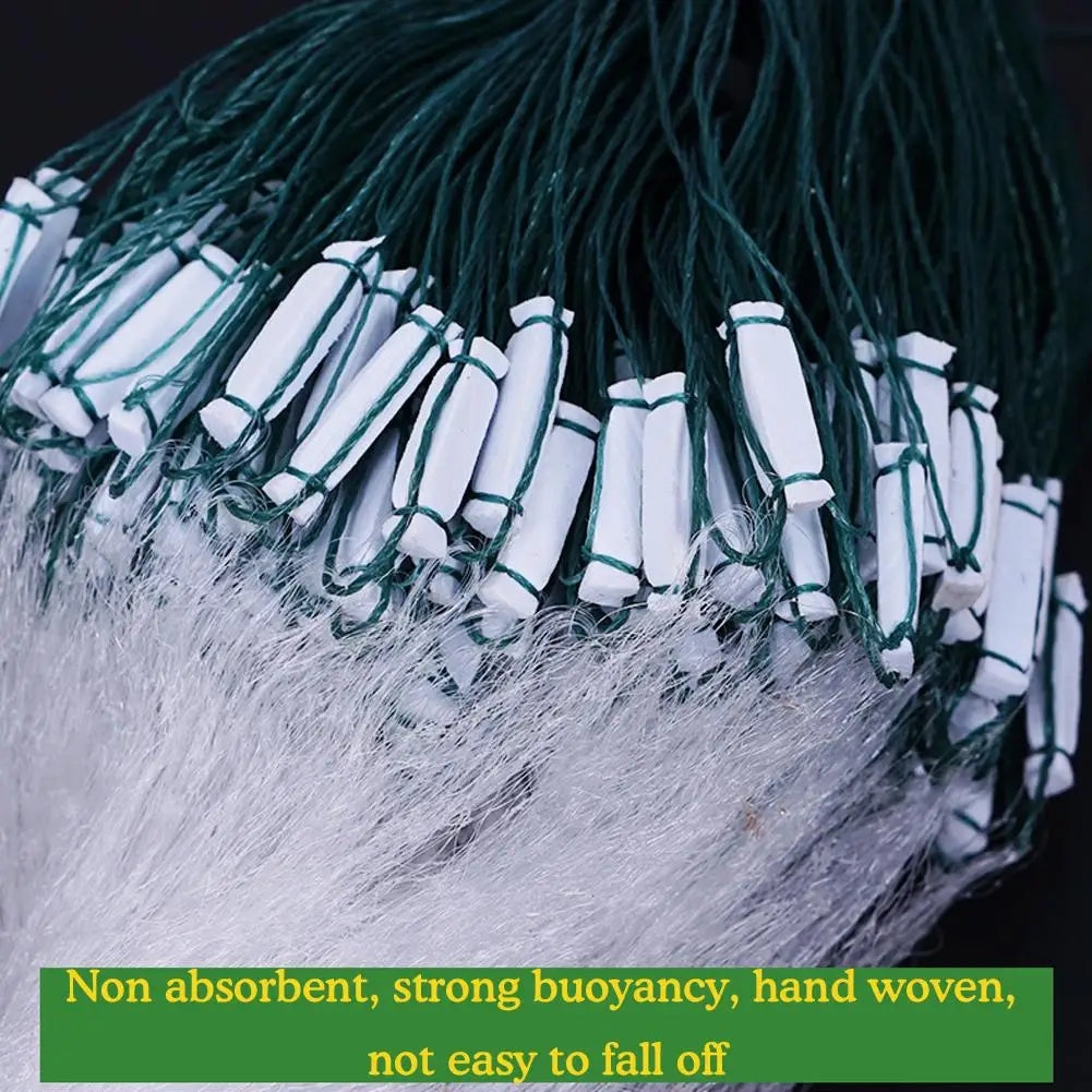 Lưới Đánh Cá Đơn Lớp Nylon Thả Tay Có Phao
