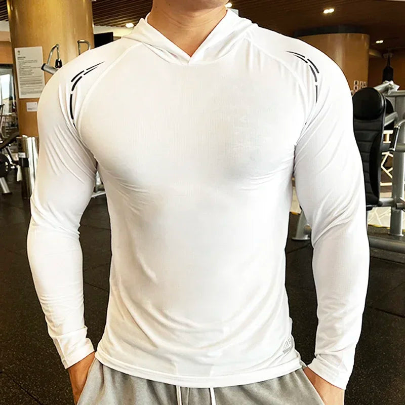 Men's Quick Dry Long Sleeve Sports T-Shirt
