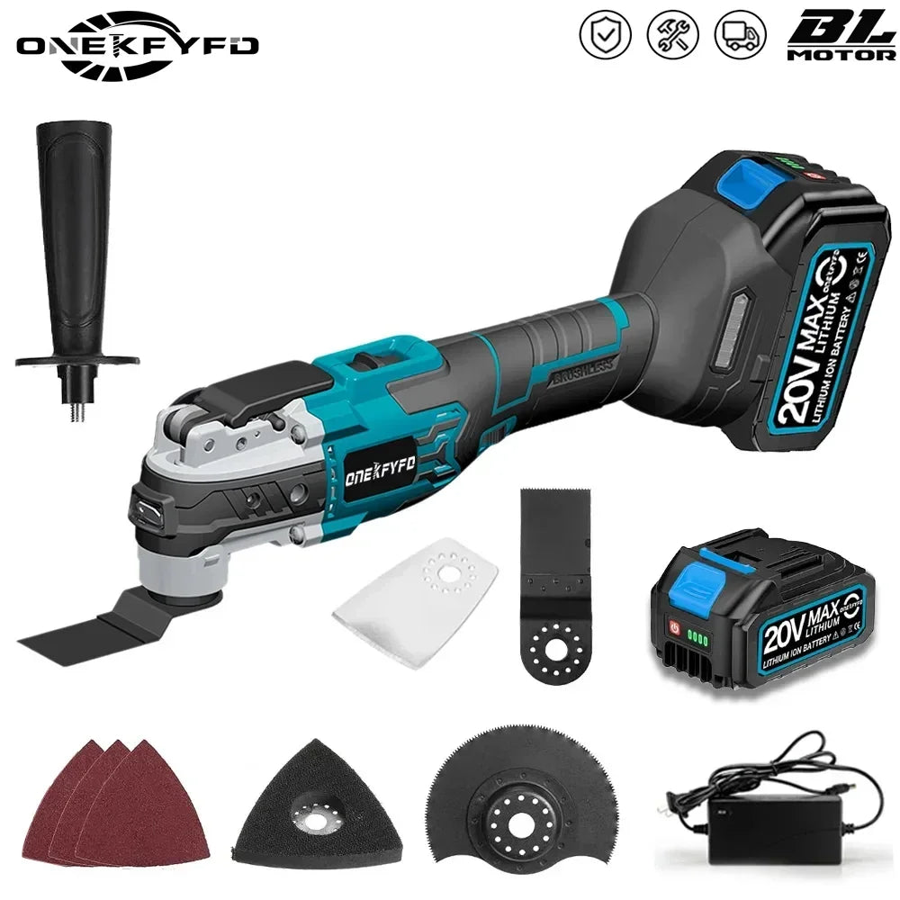 Brushless Electric Oscillating Multifunction Tool Wireless Woodworking Cutting Variable Speed ​​Trimmer Saw For Makita 18v Battery
