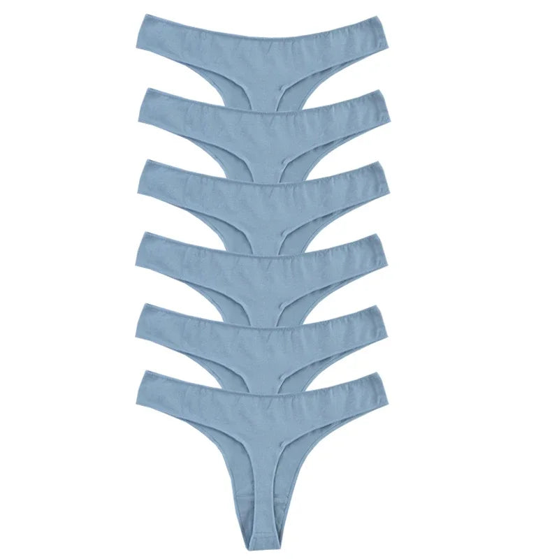 Combo of 6 Sexy G-String Sports Cotton Women's Underwear