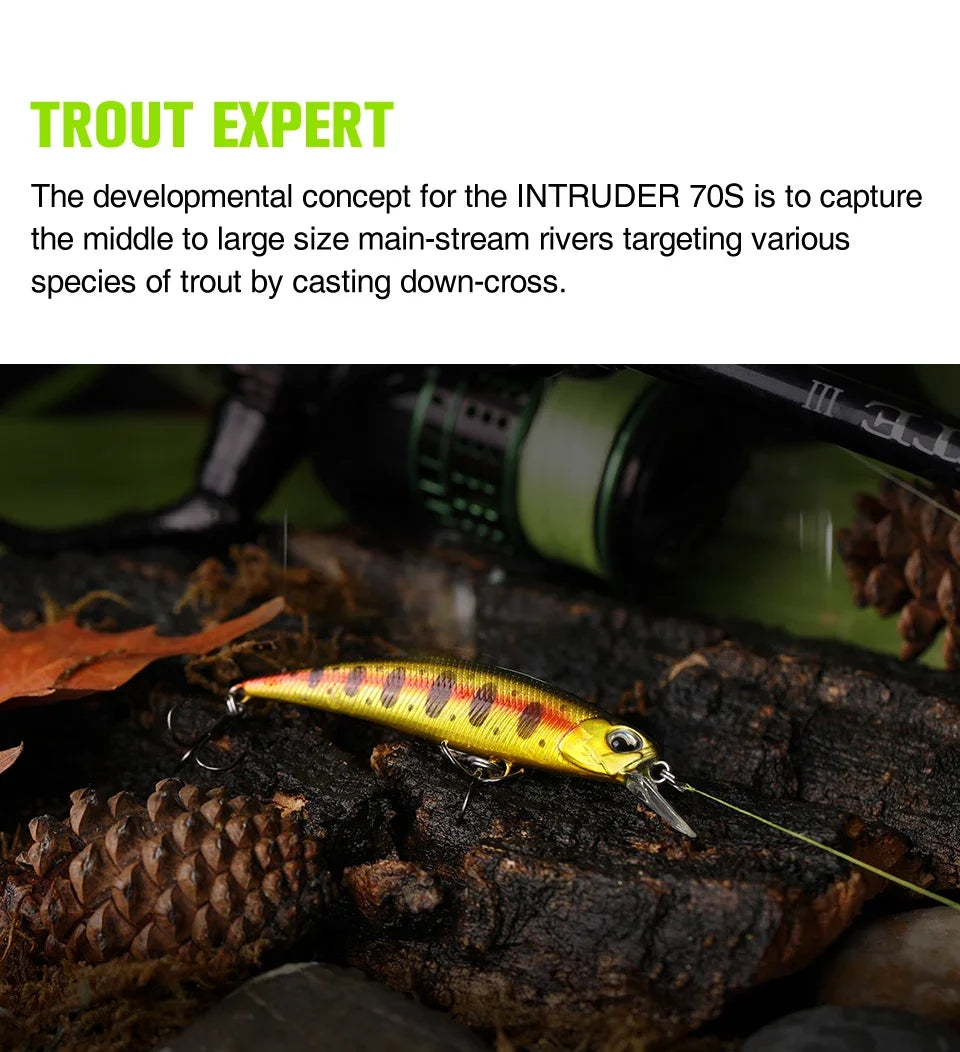 Mồi Câu TSURINOYA DW75 70mm 8.9g Cho Cá Chìm Nước Ngọt