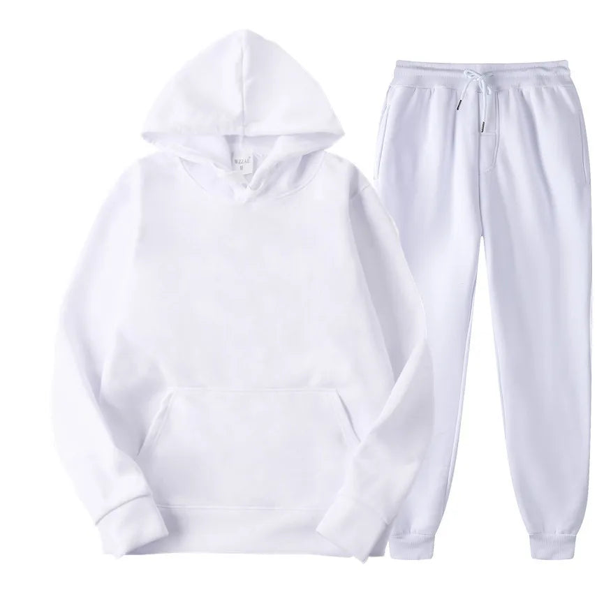 Unisex Fall Winter Outfit: Hoodie &amp; Streetwear Pants