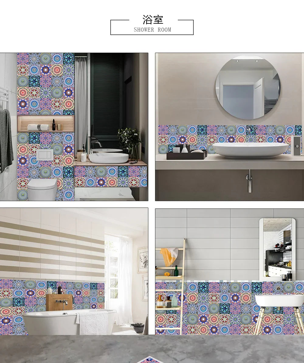 Bộ 10 Miếng Dán Tường Đá Marble Đen Trắng Xám Sang Trọng - Daisan Mart